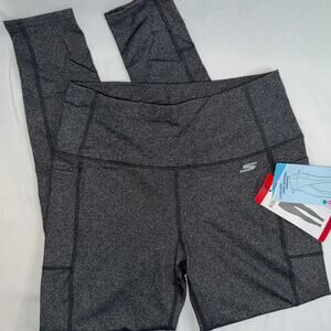 NWT Skechers Women's GO WALK High Waisted Leggings Charcoal Grey color Size MED